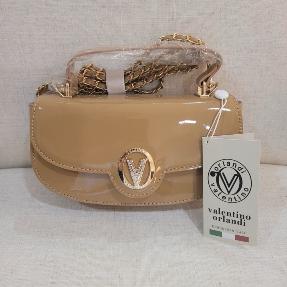 Valentino Orlandi Tan Leather Women's Bag